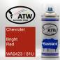 Preview: Chevrolet, Bright Red, WA9423 / 81U: 400ml Sprühdose, von ATW Autoteile West.